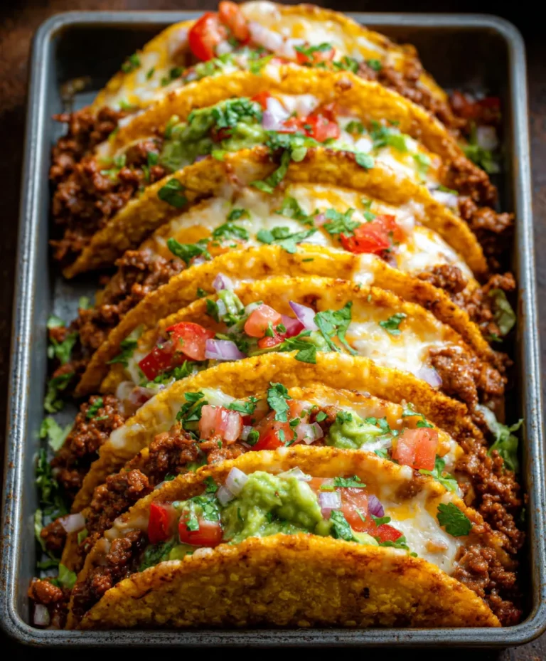 Crispy Cheesy Baked Tacos – Loaded Beef Deliciousness