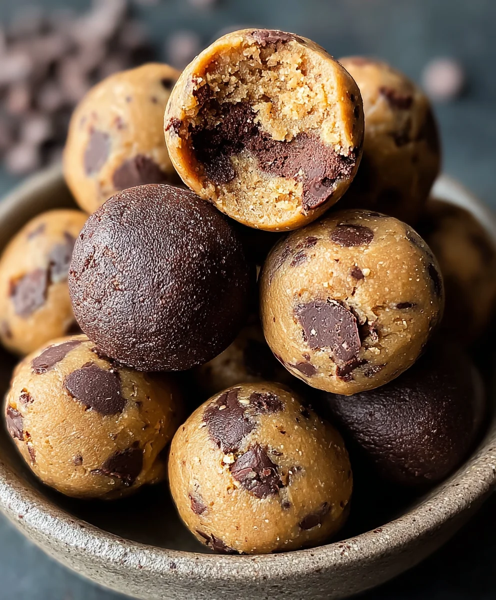 Brookie Protein Balls - Easy Healthy Snack Recipe