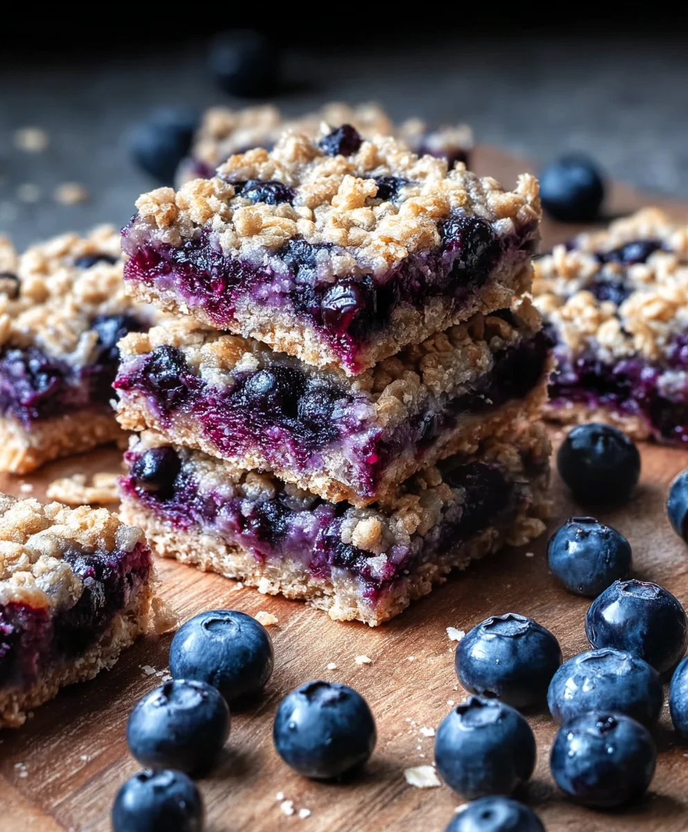 Healthy Blueberry Oatmeal Breakfast Bars-Easy Recipe
