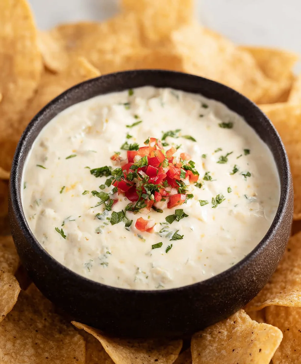 Best Mexican White Cheese Dip- Easy & Delicious