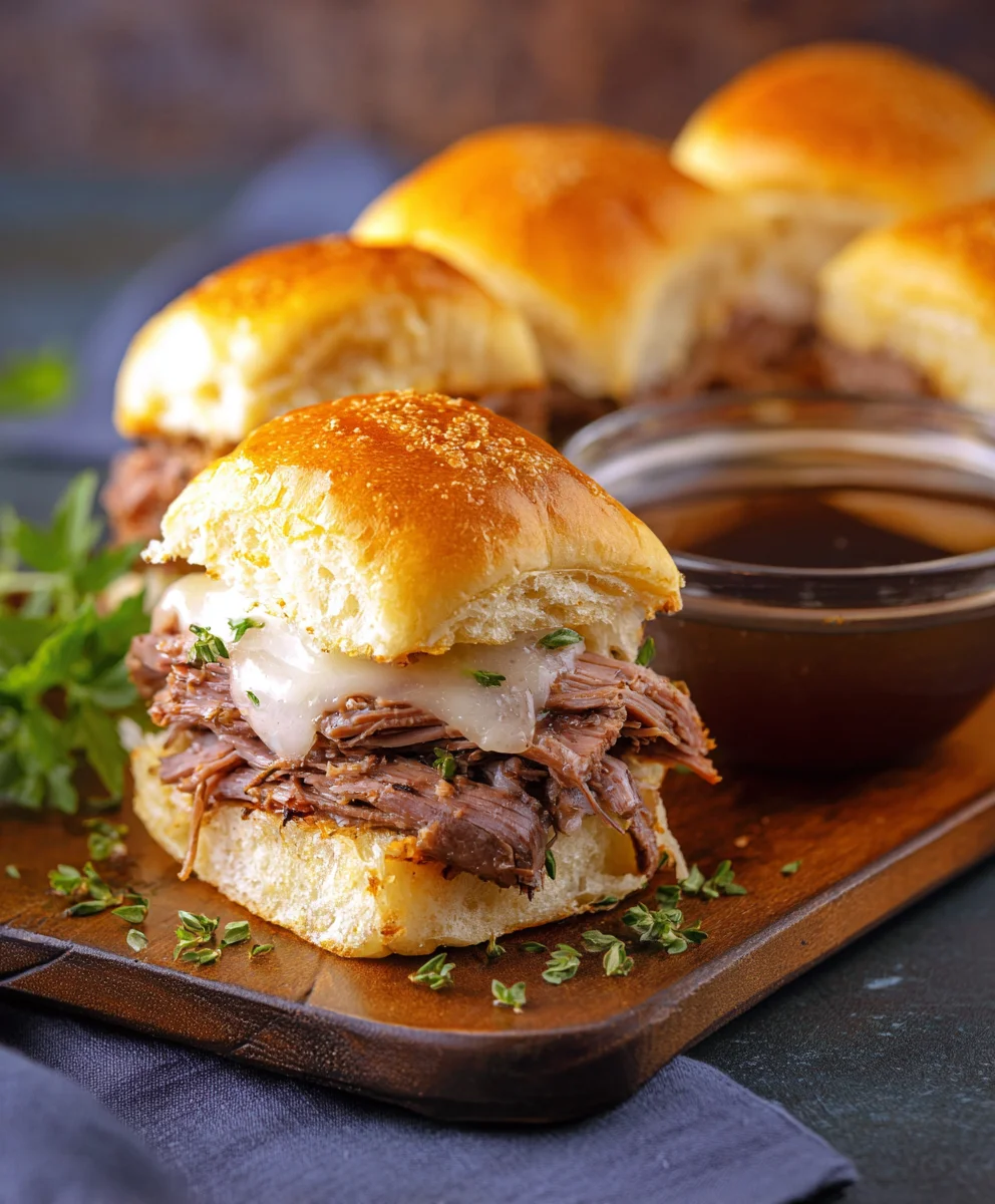 Easy French Dip Sliders - Crowd Pleaser Recipe