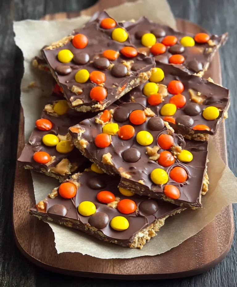 Reese’s Pieces Peanut Butter Bark Recipe-Easy Sweet Treat