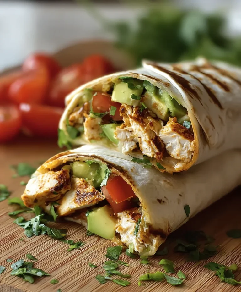 Easy Chicken Avocado Wrap Recipe – Healthy Lunch Idea