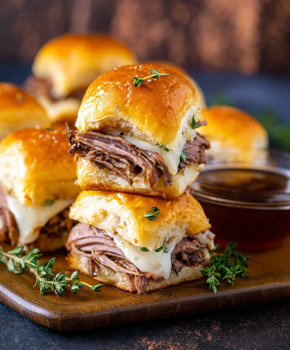 Easy French Dip Sliders - Crowd Pleaser Recipe