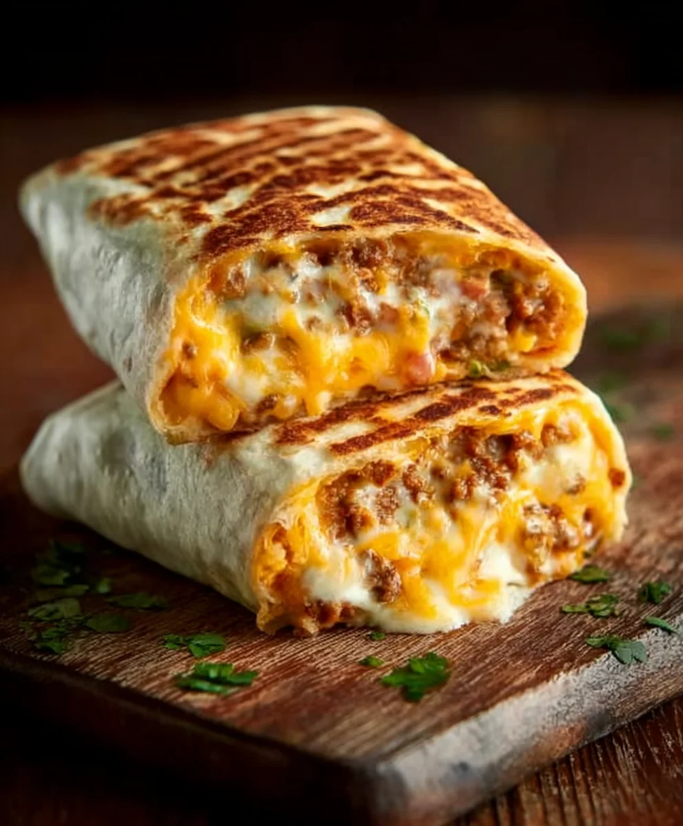Ultimate Grilled Cheese Burrito-Cheesy Melty Perfection