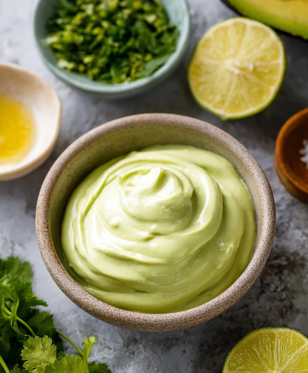 5-Minute Avocado Crema Recipe - Creamy & Delicious