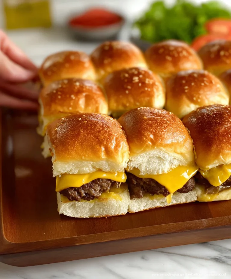 Easy Cheeseburger Sliders- Party Favorite Recipe