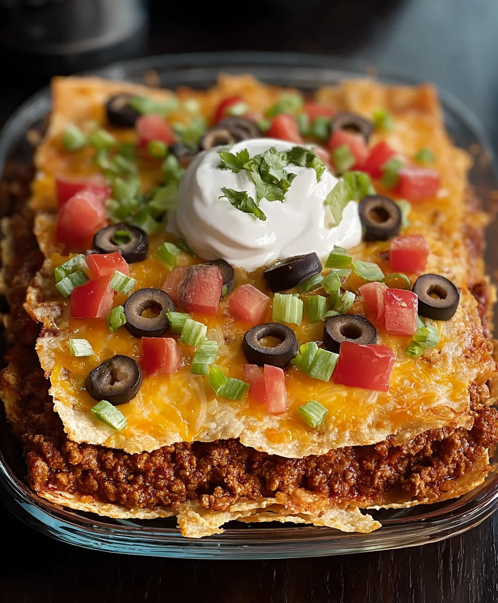Easy Beef Layered Taco Bake Recipe - Quick Meal