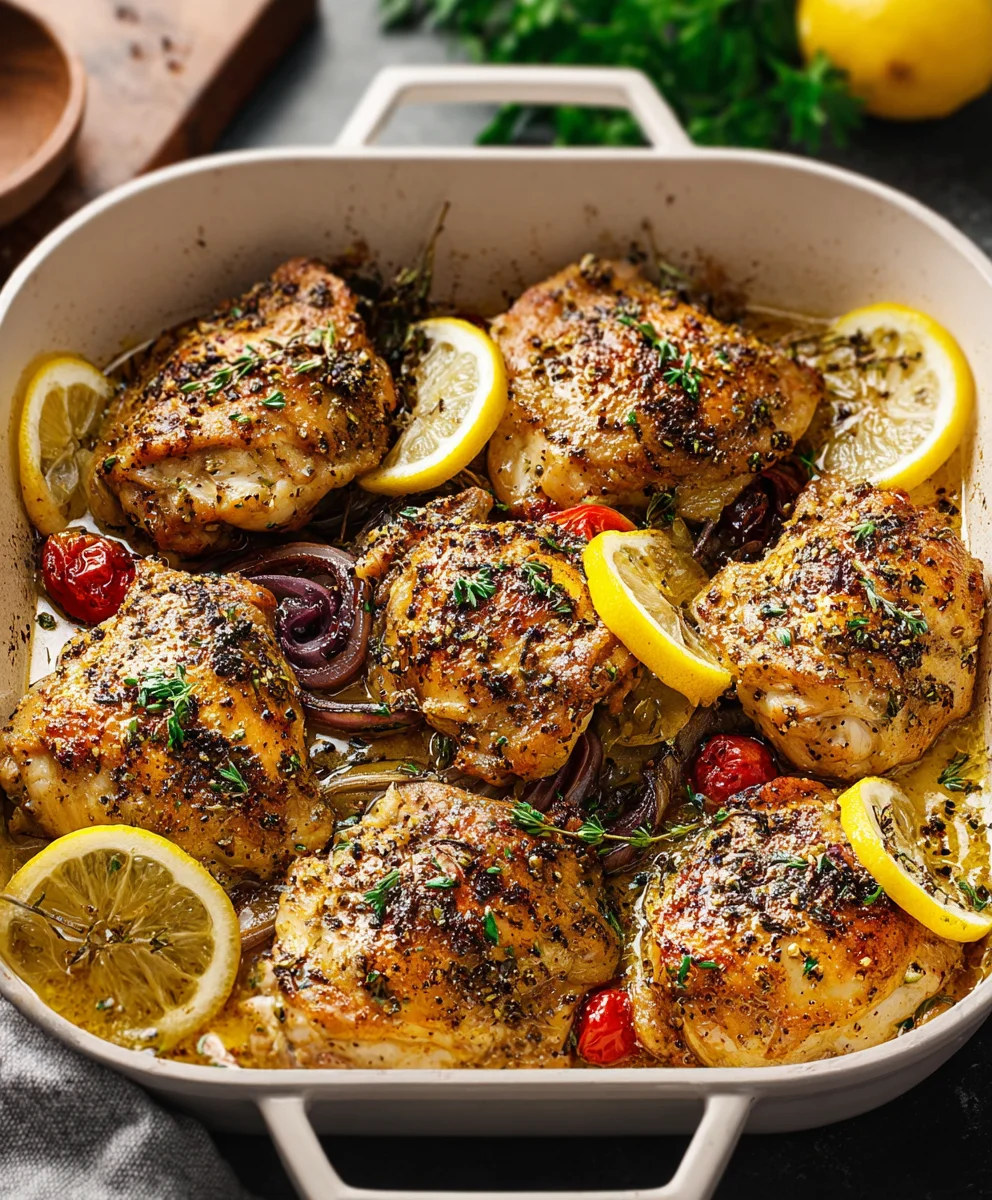 Greek Lemon Chicken Recipe-Flavorful & Easy Dinner