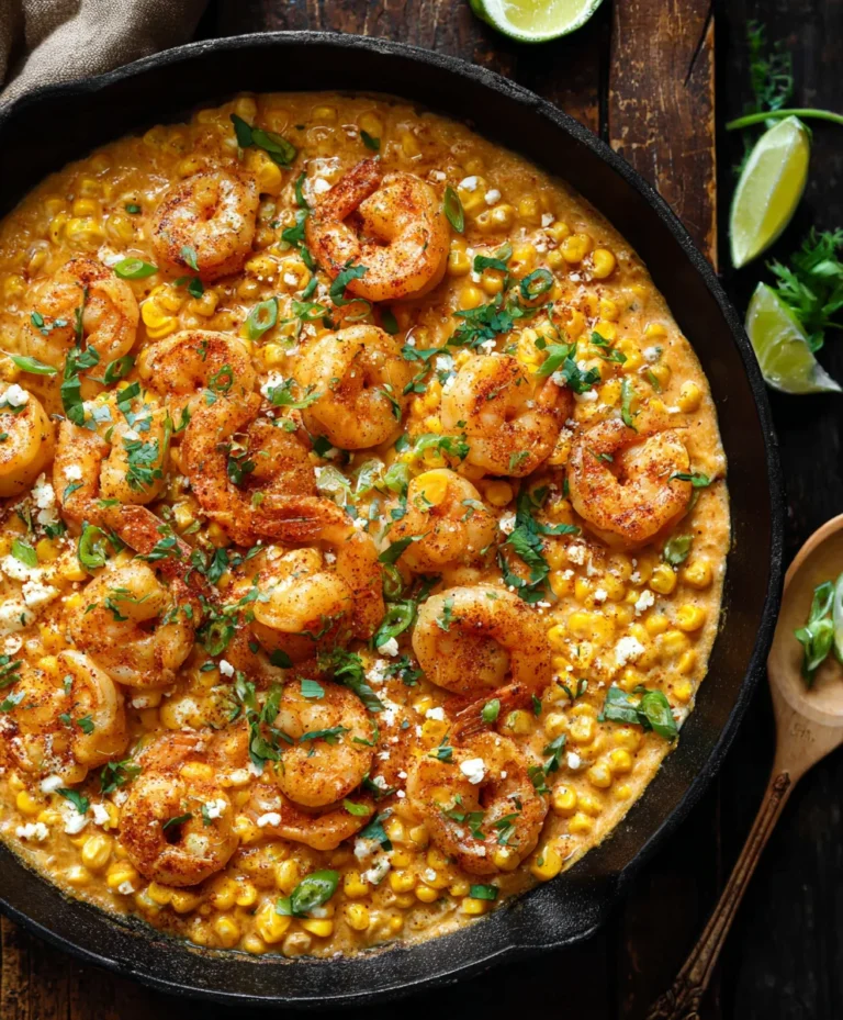 Shrimp Creamed Corn One-Pan Meal Quick & Easy