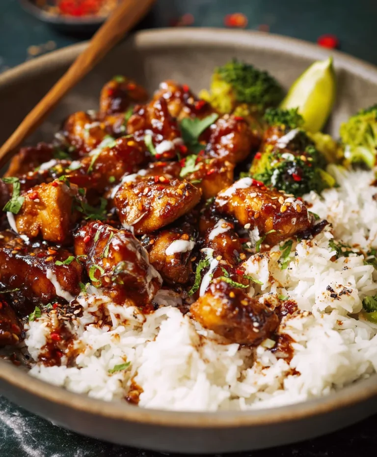 Easy Sticky Chicken Bowls-Flavorful & Quick Meal