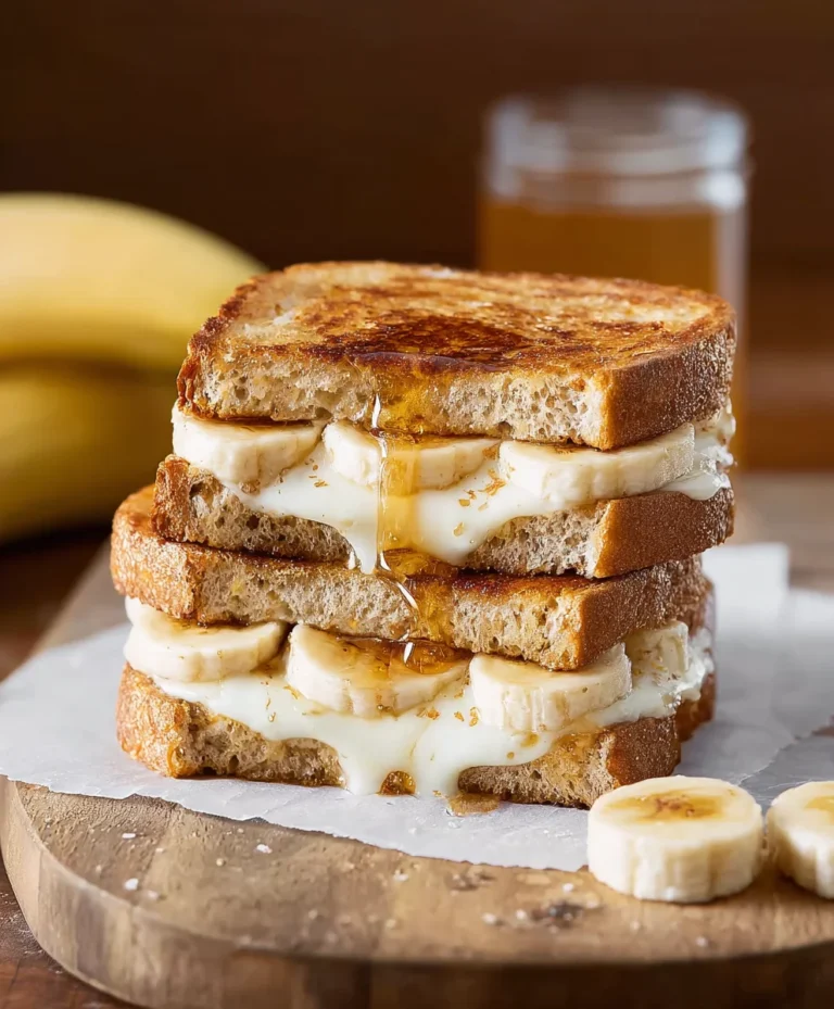 Honey Banana Grilled Cheese-Sweet & Savory Bliss