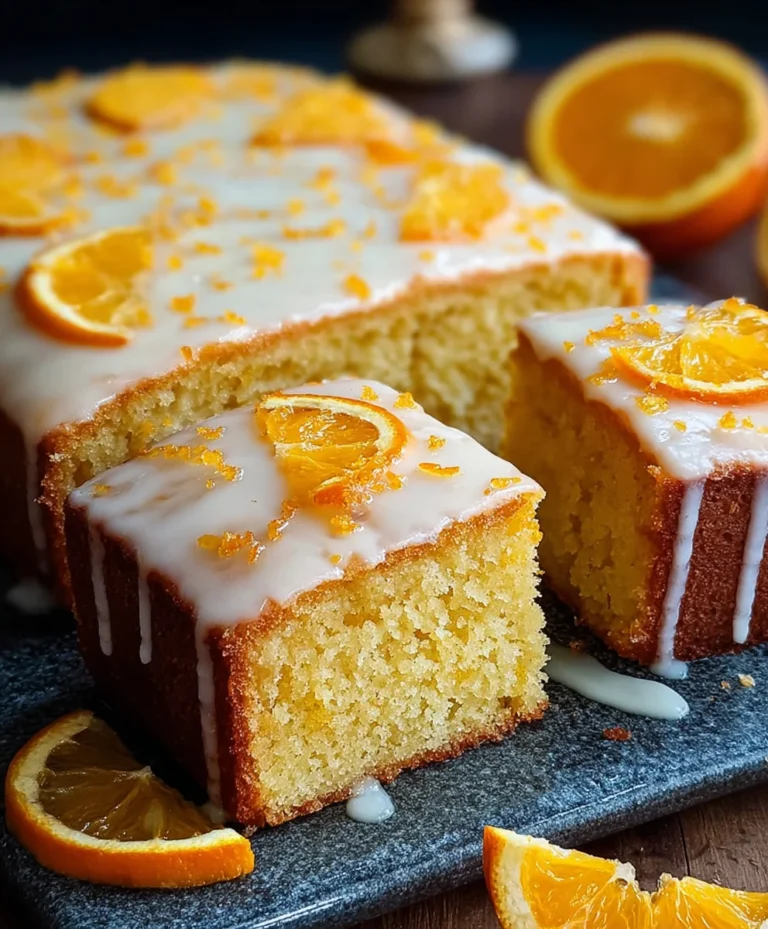Easy Orange Drizzle Traybake Cake Recipe