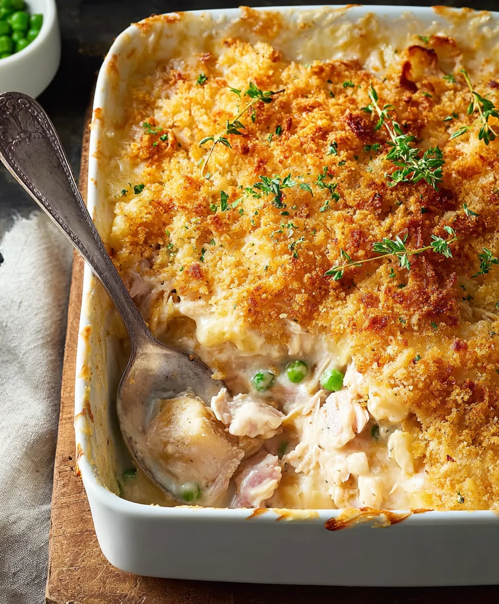 Creamy Chicken Cordon Bleu Casserole-Easy Dinner