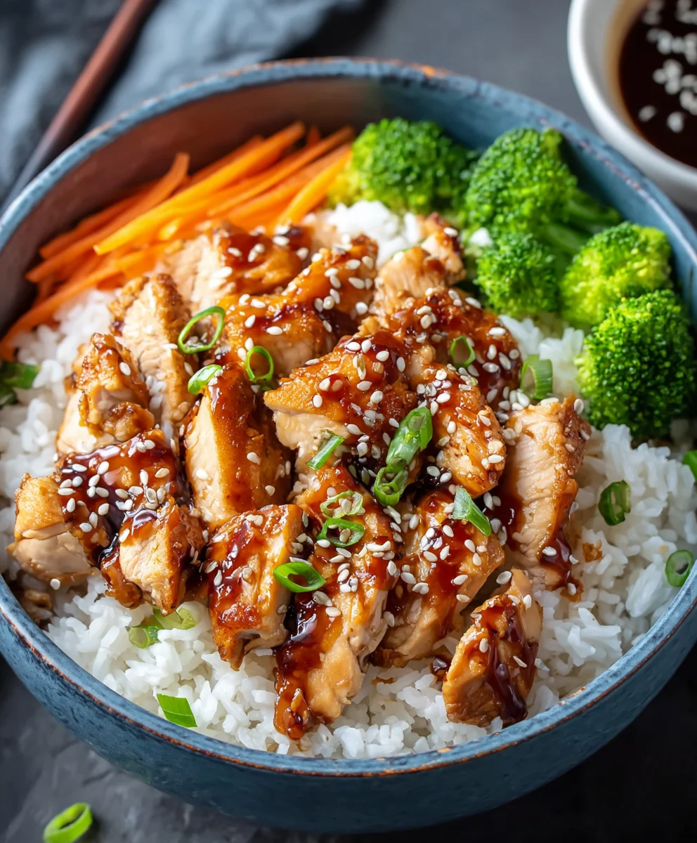 Easy Teriyaki Chicken Rice Bowl Recipe