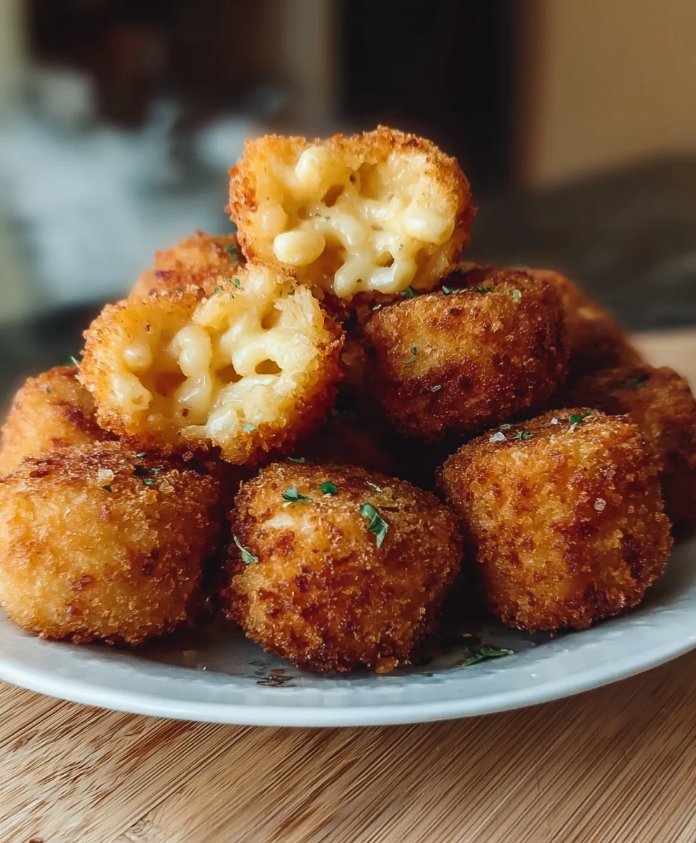 Crispy Fried Mac and Cheese Bites-Easy Appetizer