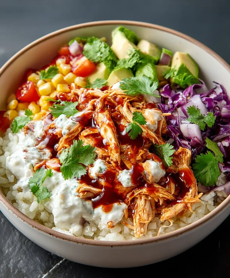 BBQ Chicken Cottage Cheese Bowl – Easy & Delicious