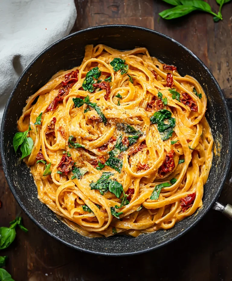 Creamy Vegan Sun Dried Tomato Pasta – Easy & Delicious