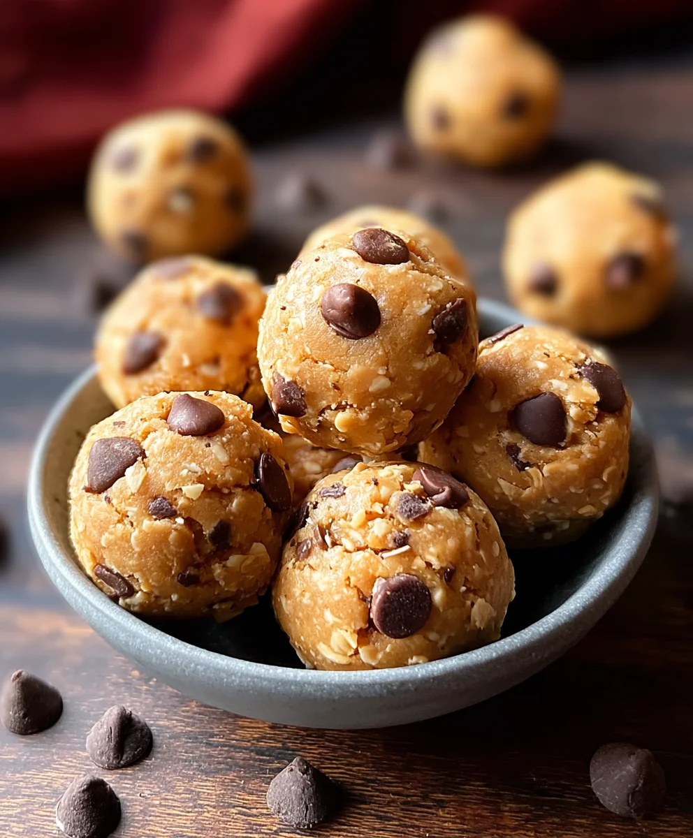 No-Bake Chickpea Cookie Bites-Easy Healthy Snack