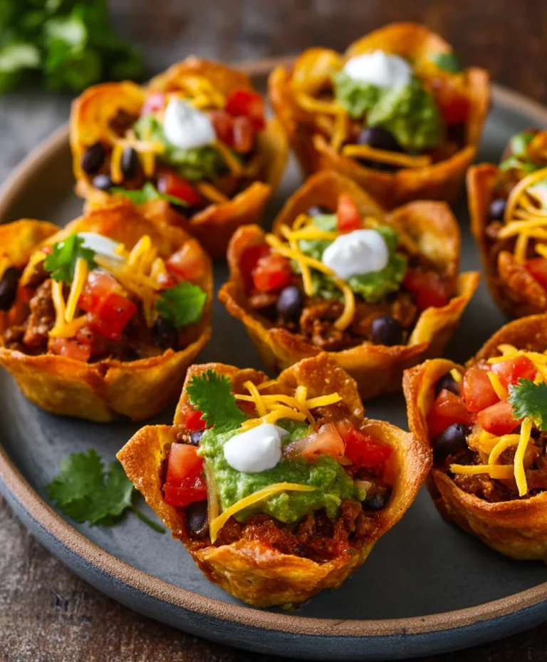 Easy Taco Cups-Quick Beef & Veggie Recipe