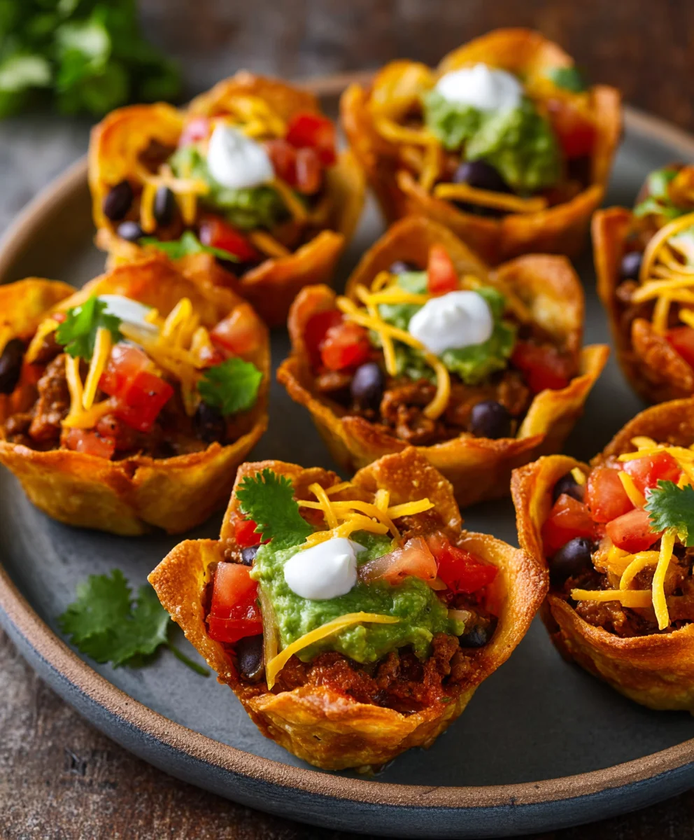 Easy Taco Cups-Quick Beef & Veggie Recipe