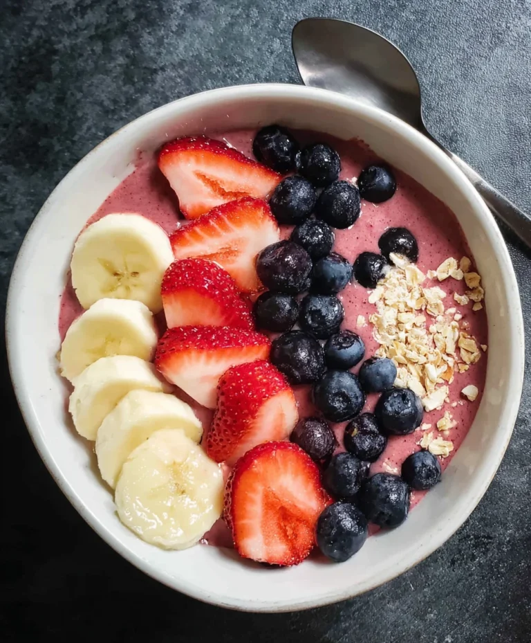 5-Minute Fruit Smoothie Bowl Greek Yogurt Recipe