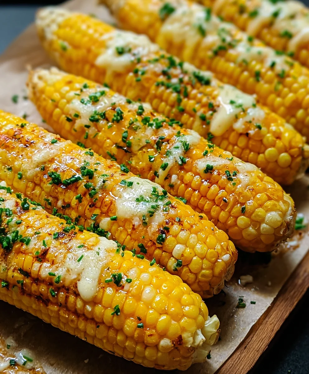 Cheesy Garlic Butter Corn on the Cob Recipe