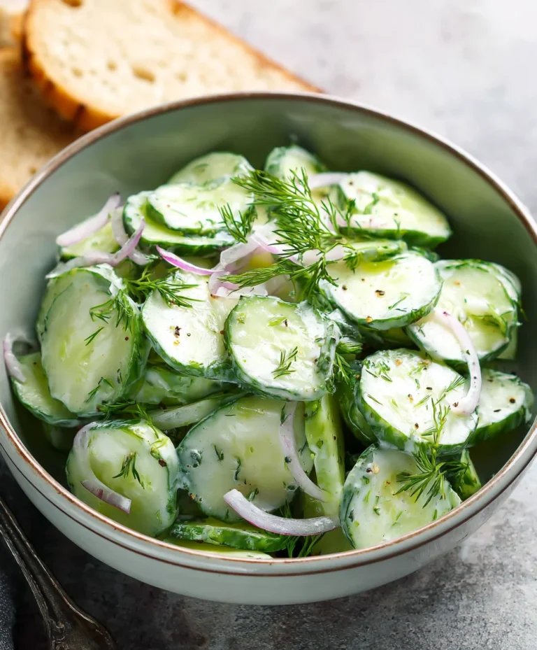 Cool Cucumber Dill Salad Recipe – Easy & Refreshing
