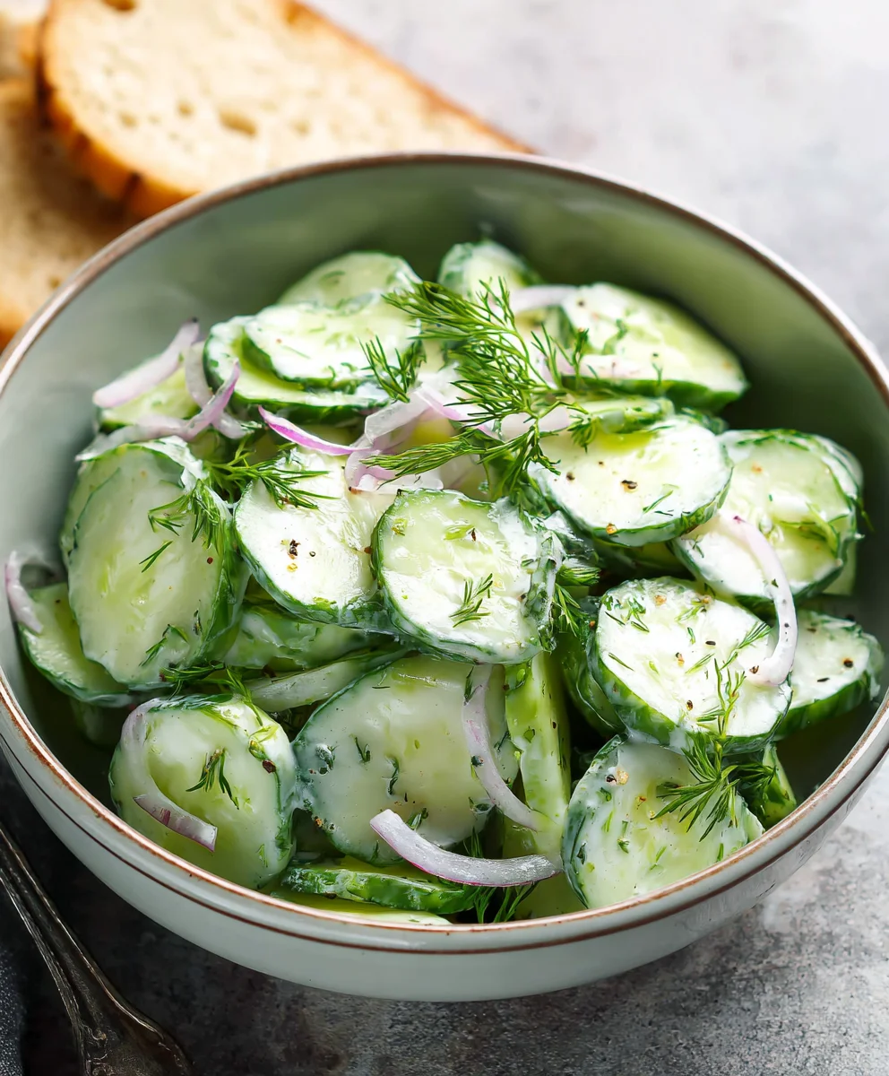Cool Cucumber Dill Salad Recipe - Easy & Refreshing