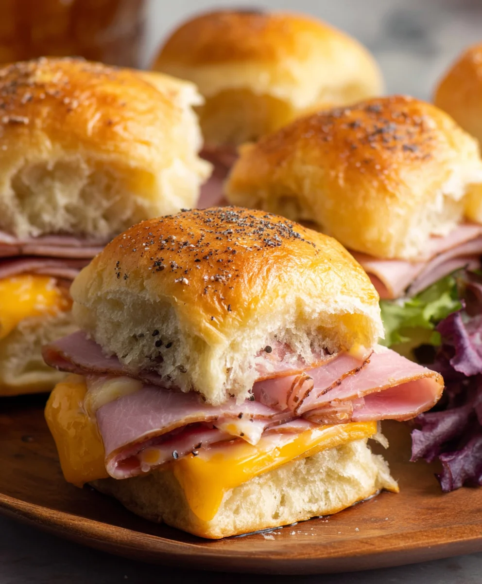 Beef Beef Ham Cheese Sliders - Easy Baked Party Appetizer