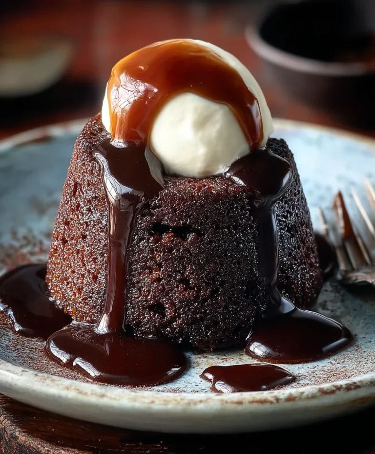 Decadent Chocolate Sticky Toffee Pudding for Two-Easy Dessert