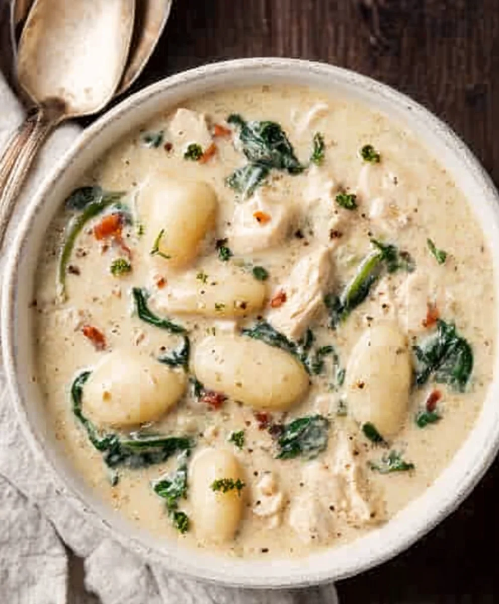 Olive Garden Chicken Gnocchi Soup-Taste the Classic