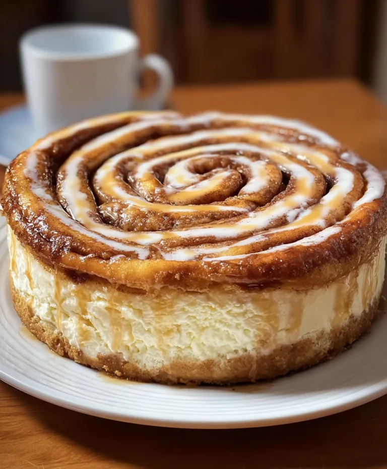 Cinnamon Roll Honeybun Cheesecake Delight