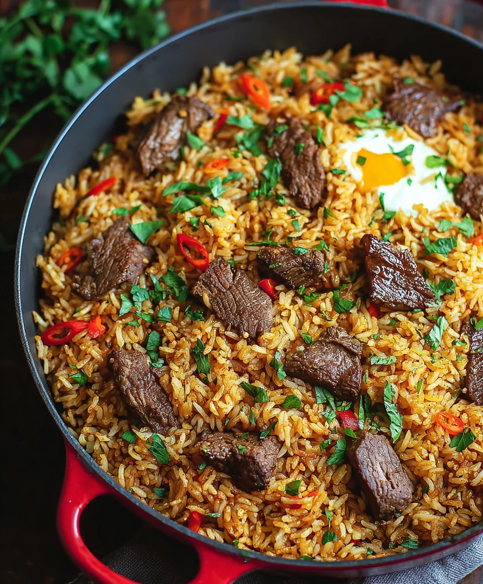 Savory Beef Rice Plov Recipe - Easy & Flavorful Dinner