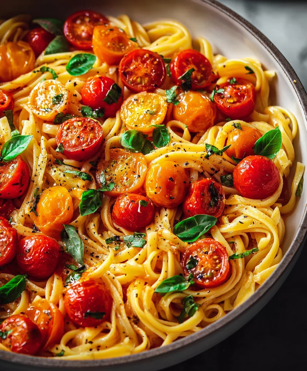 Easy Cherry Tomato Pasta - Quick & Delicious Recipe