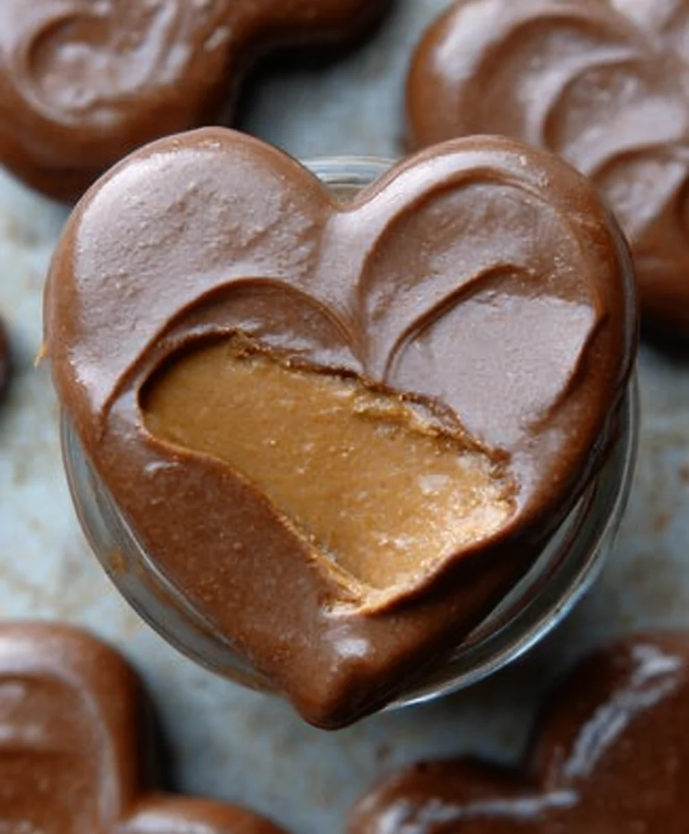 Chocolate Peanut Butter Vonn-alcoholic valentine Heart Non-Non-Non-Alcoholic Alternative Treat