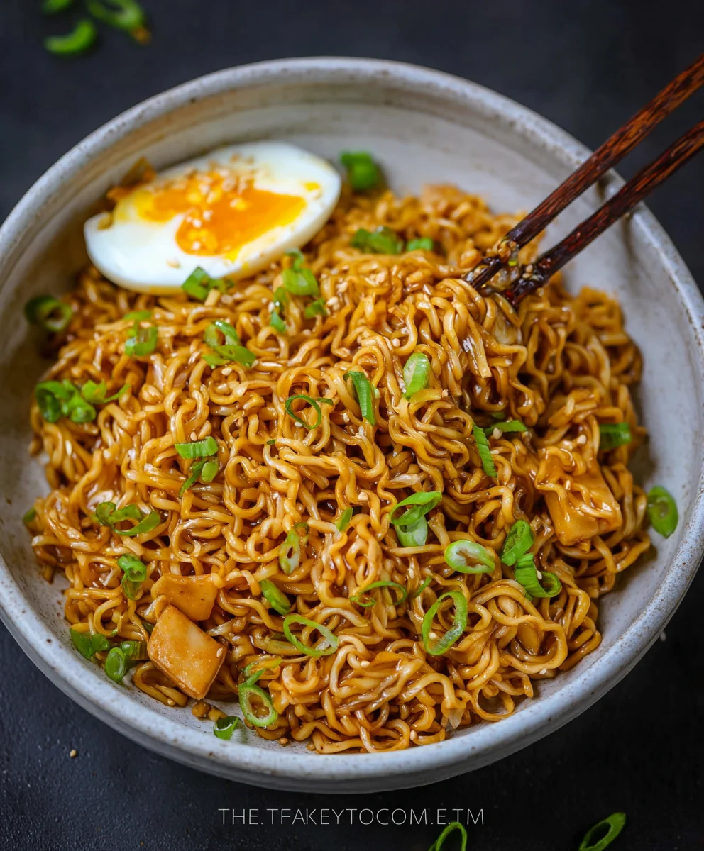 Easy Saucy Beef Ramen Noodles Recipe-Quick Dinner
