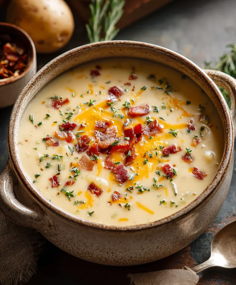 Outback Style Potato Soup-Hearty Beef & Creamy Delicious