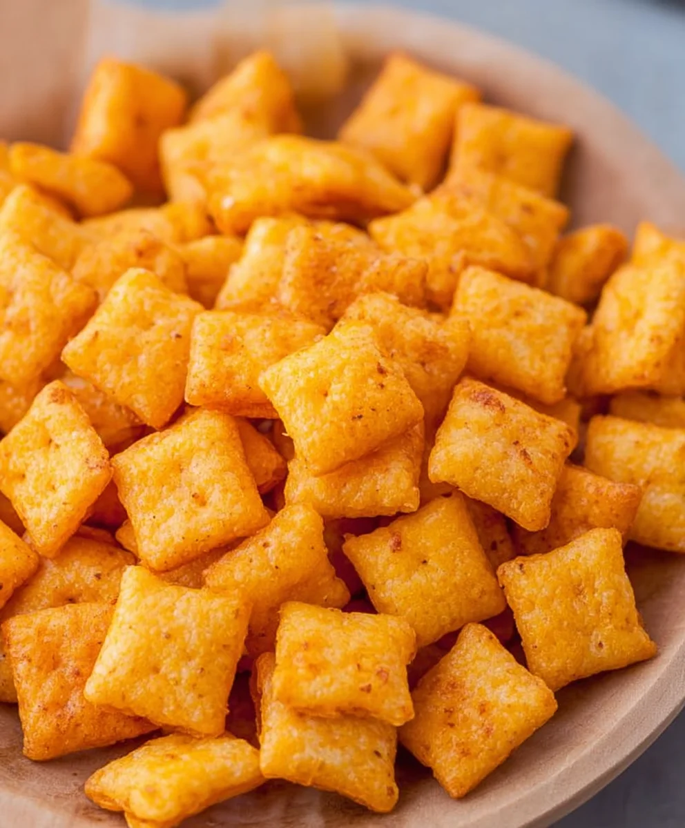 Homemade Cheddar Cheese Crackers - Cheez Its Made Easy