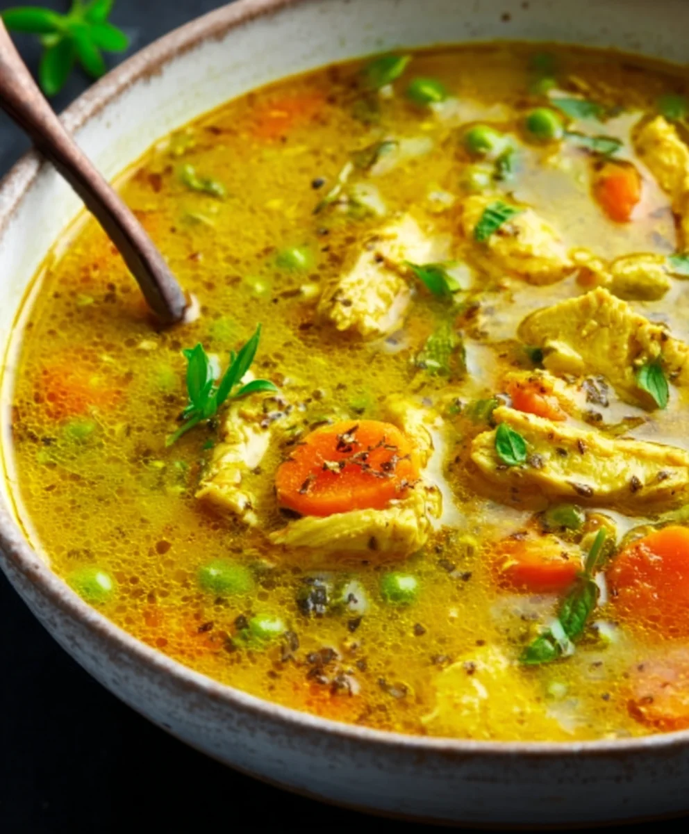 Anti-Inflammatory Turmeric Chicken Soup Recipe