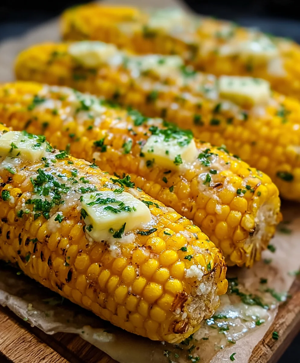 Cheesy Garlic Butter Corn on the Cob Recipe