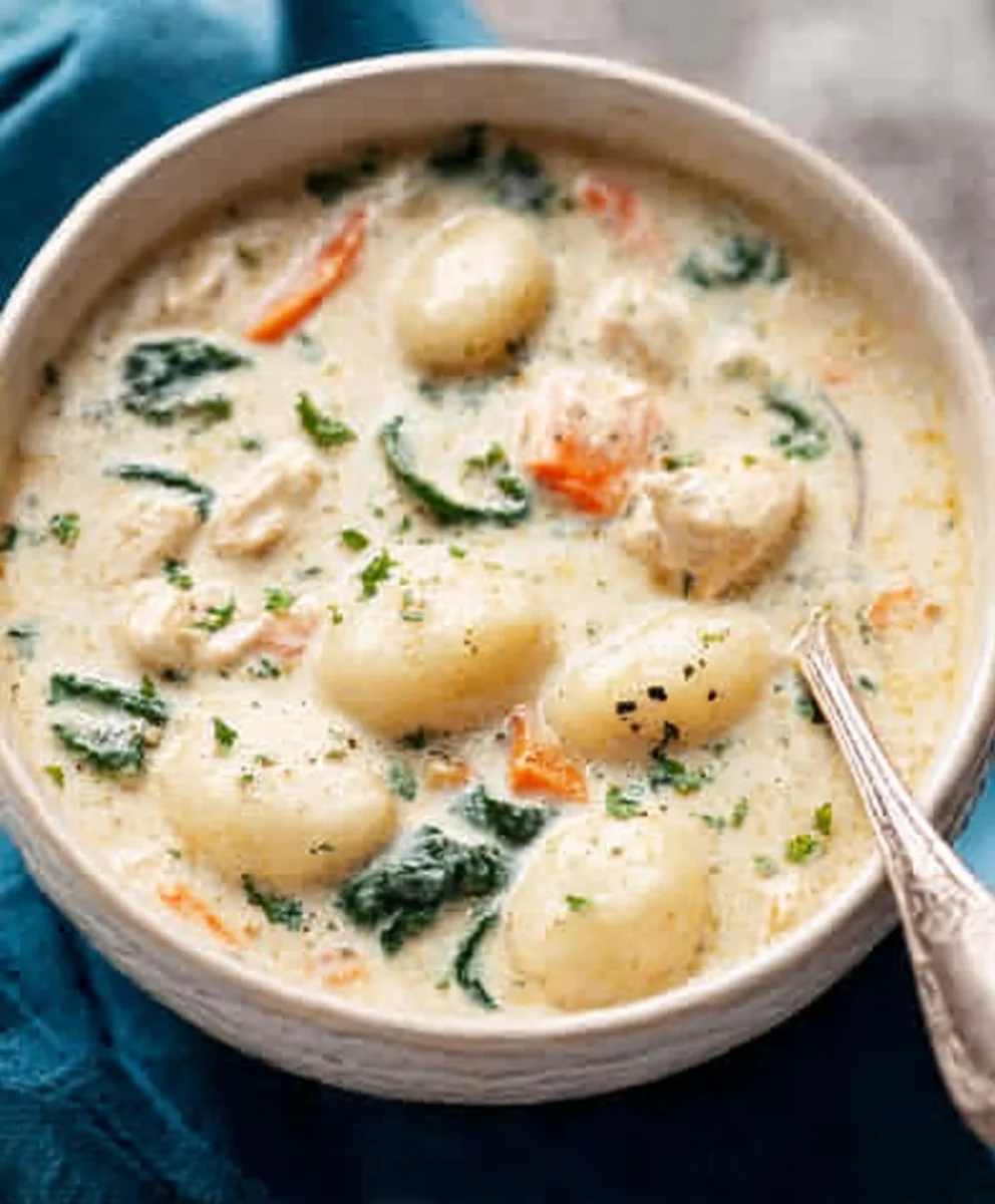 Olive Garden Chicken Gnocchi Soup-Taste the Classic