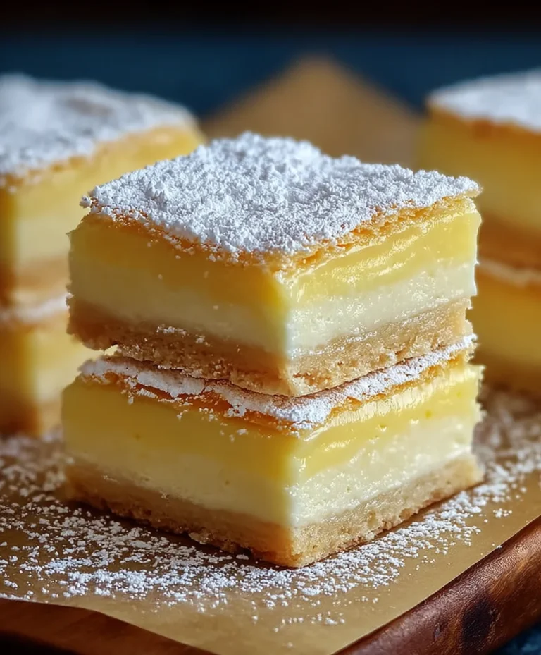 Vanilla Custard Cream Squares Recipe- Easy Dessert