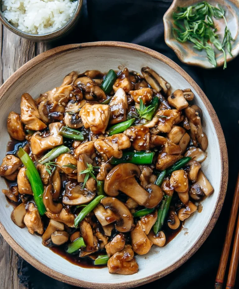 Chinese Chicken Mushroom Recipe- Easy Takeout Style