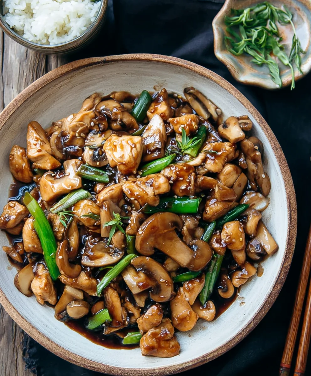 Chinese Chicken Mushroom Recipe- Easy Takeout Style