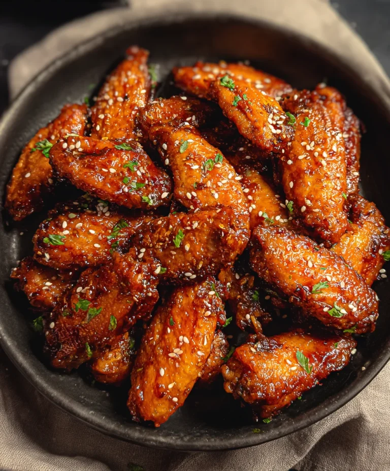 Juicy Honey Garlic Chicken Wings Recipe-Easy & Delicious