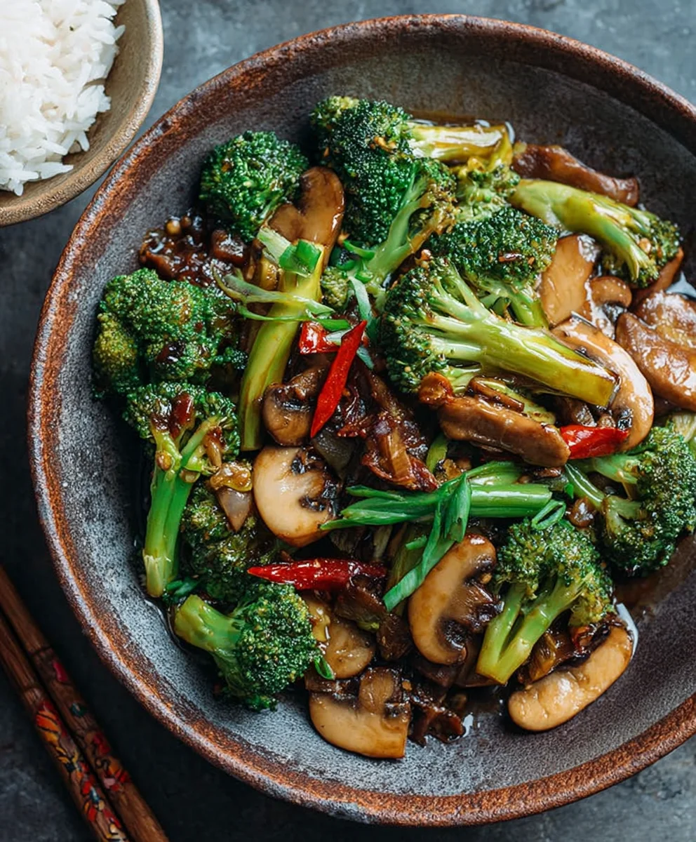 Easy Broccoli Mushroom Stir Fry Recipe