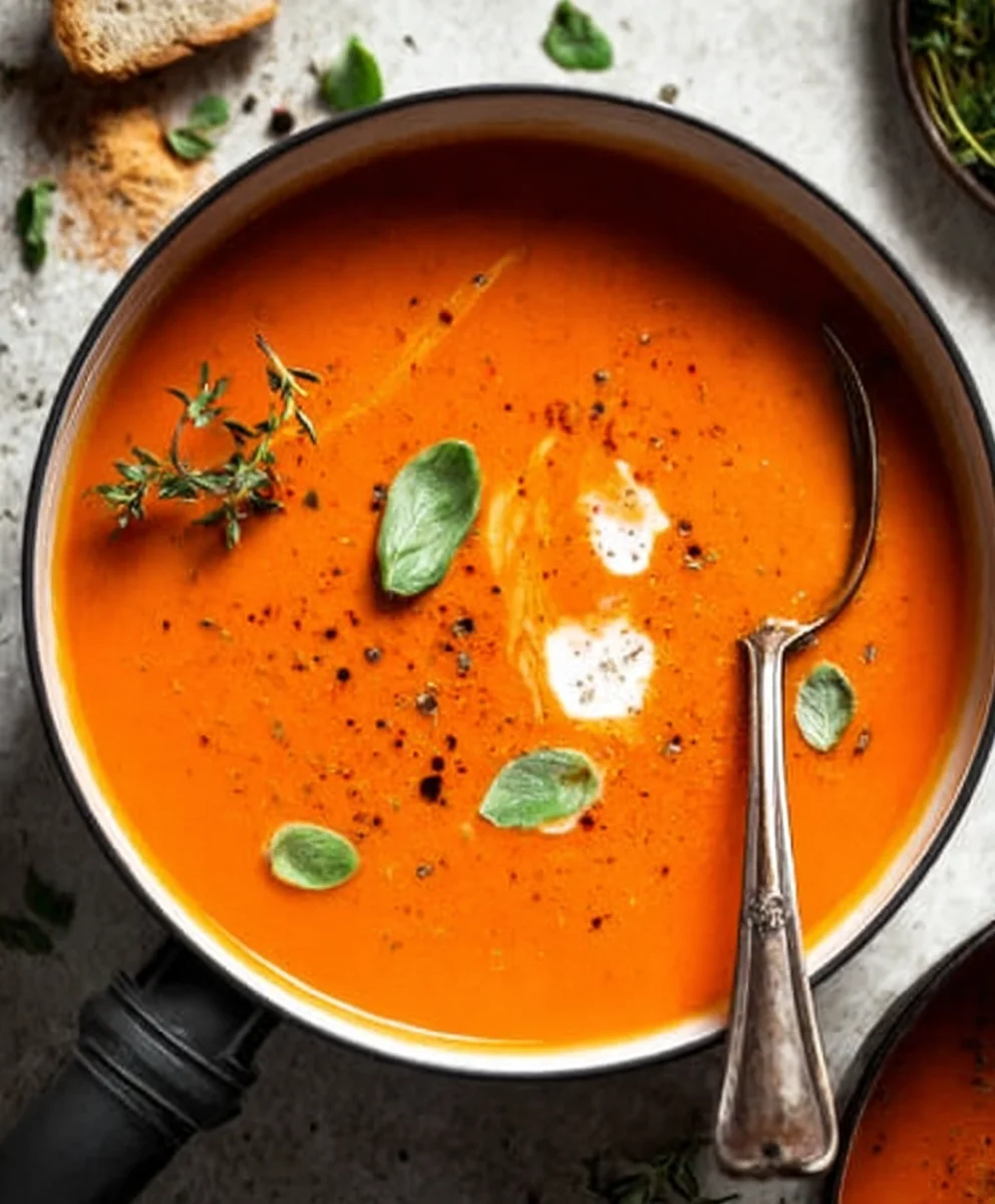 Creamy Tomato Soup - Cozy Winter Meal