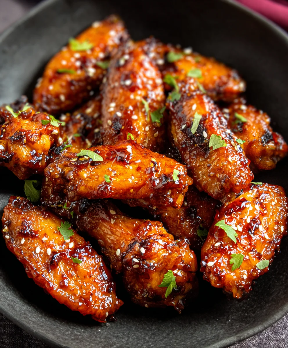 Juicy Honey Garlic Chicken Wings Recipe-Easy & Delicious