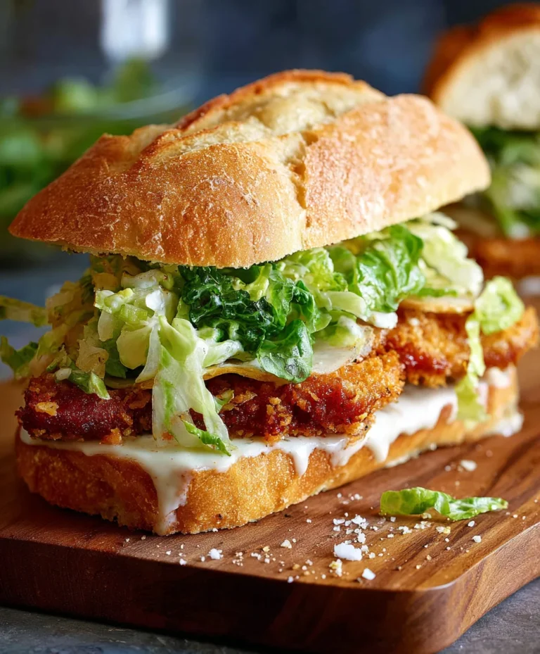 Crispy Chicken Caesar Sandwich Recipe-Easy & Delicious